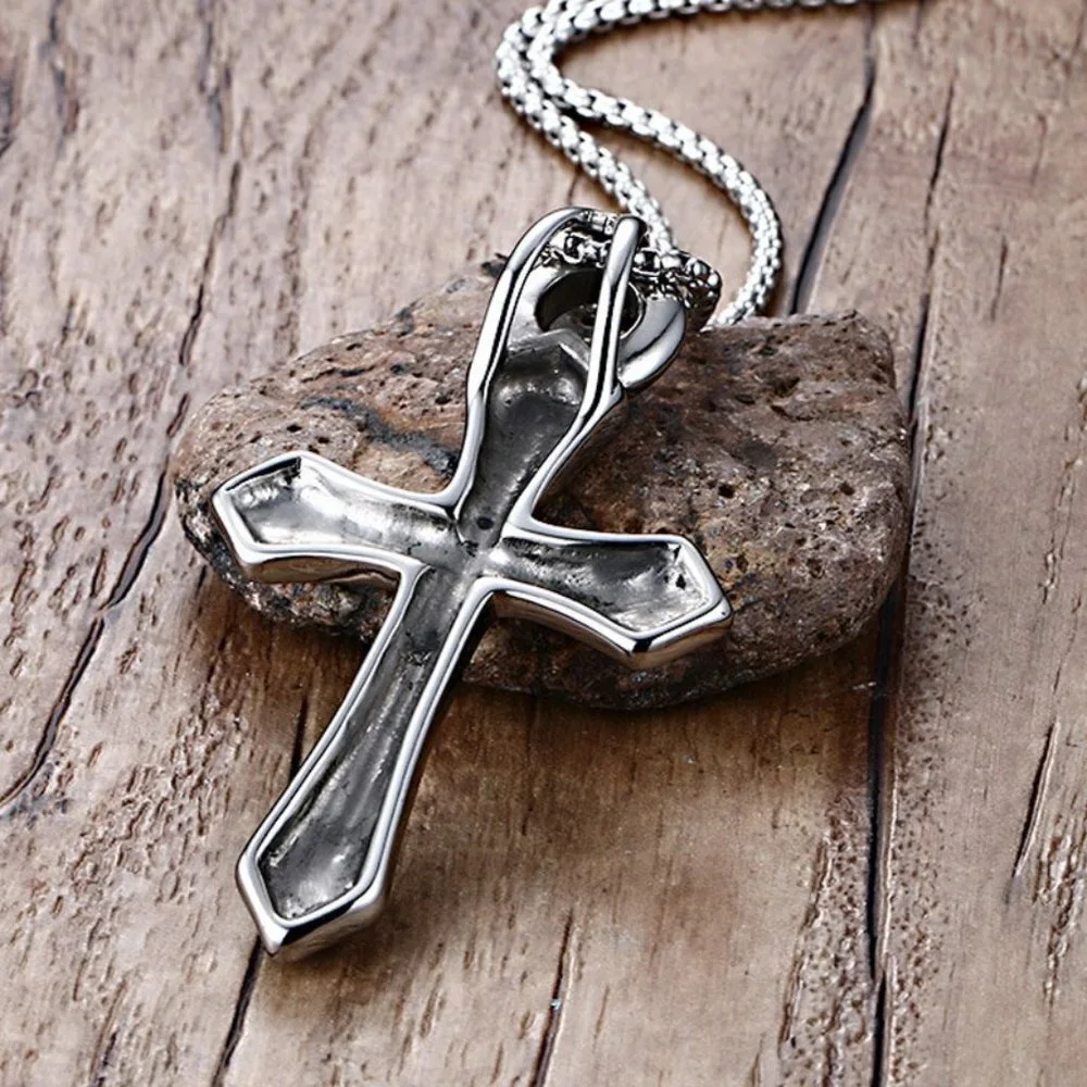 ❤️Surgical Foundry cross Pendant necklace for women/men, N90201P171